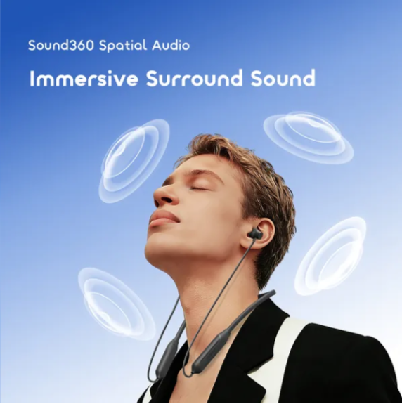 Oraimo Necklace Neo Wireless Neckband ,Sound360 Spatial Audio, Personalized Sound Settings, Dual-device Connectivity