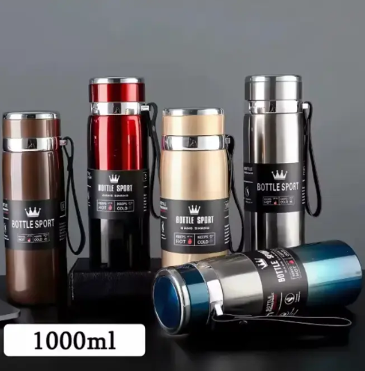 1L Thermal Water Bottle Keep Cold and Hot Water Bottle Thermos for Water Tea Coffee Vacuum Flasks Stainless Steel Thermos Bottle