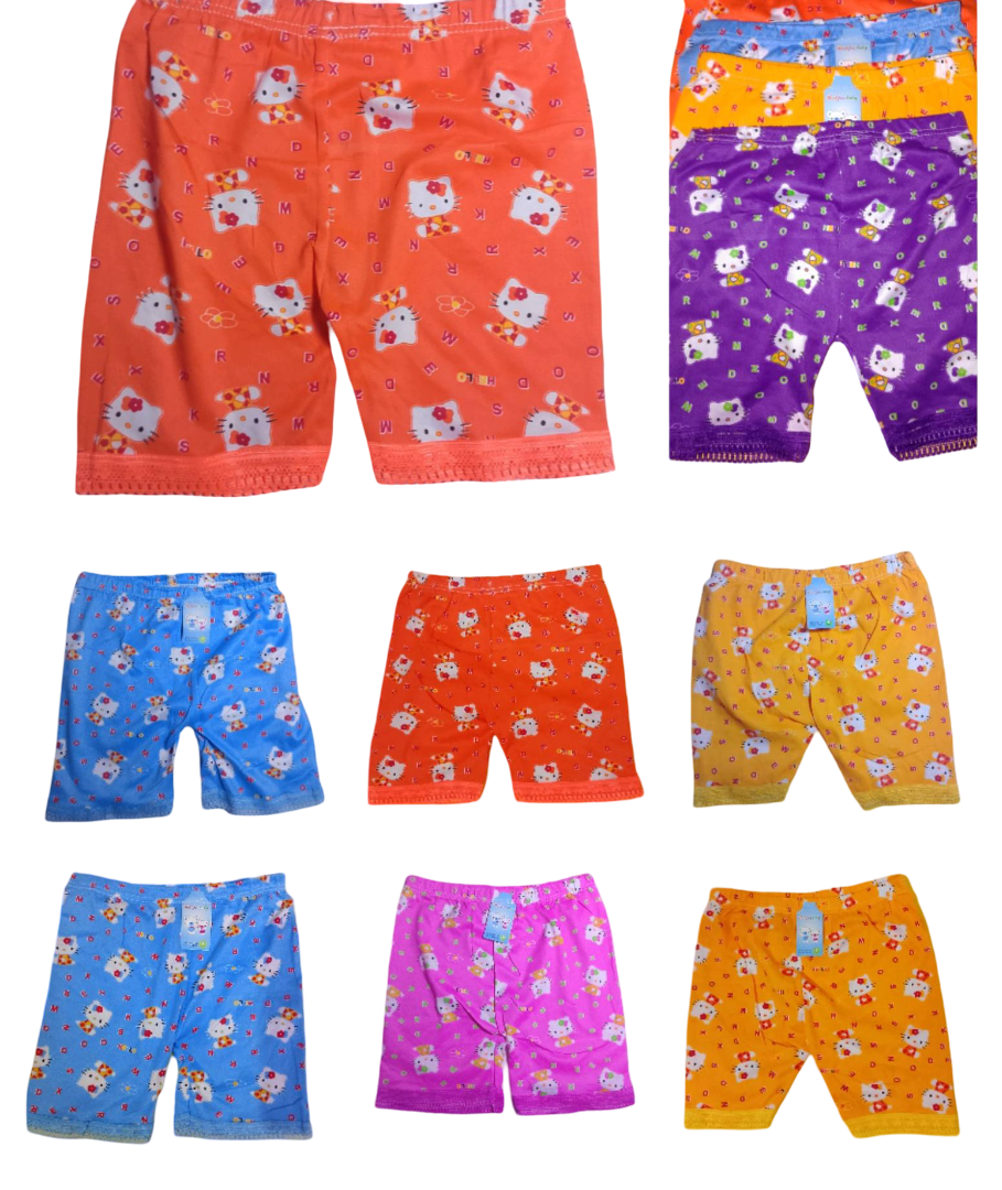 6 Pcs Little Girls Biker Panties – High Stretch Cotton Underwear Shorts, Assorted Colors for Girls Ages 2-12, Soft Breathable Kids Boxer Briefs 6-Pack