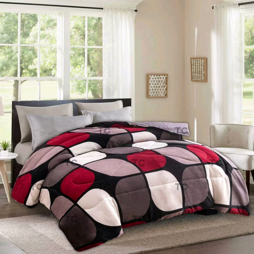 Soft Velvet Woolen Duvet Blanket Set –  Luxurious  Bedding, Ultra-Warm Heavy Comforter for Cold Weather
