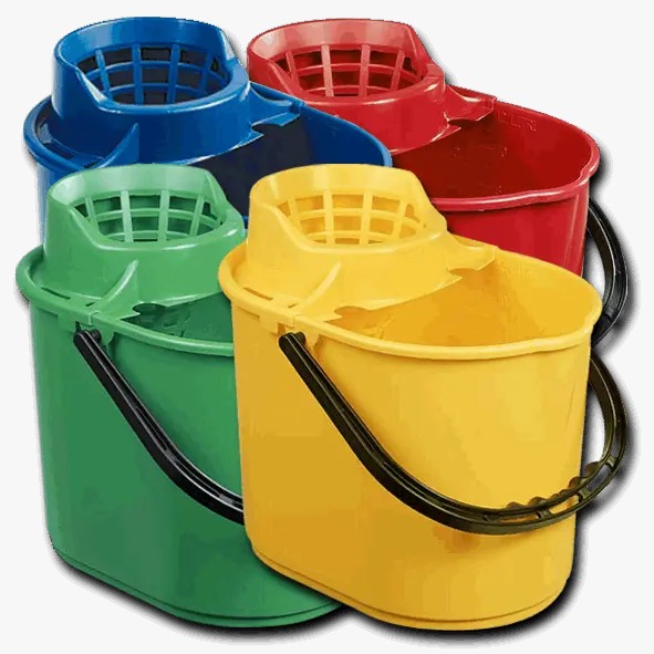 Mop and Bucket Set – Mop with Handle & Wringer – Easy to Use, Durable & Efficient Floor Cleaning System for Home, Office & Tile Cleaning – Buy Mop or Bucket Separately or Both