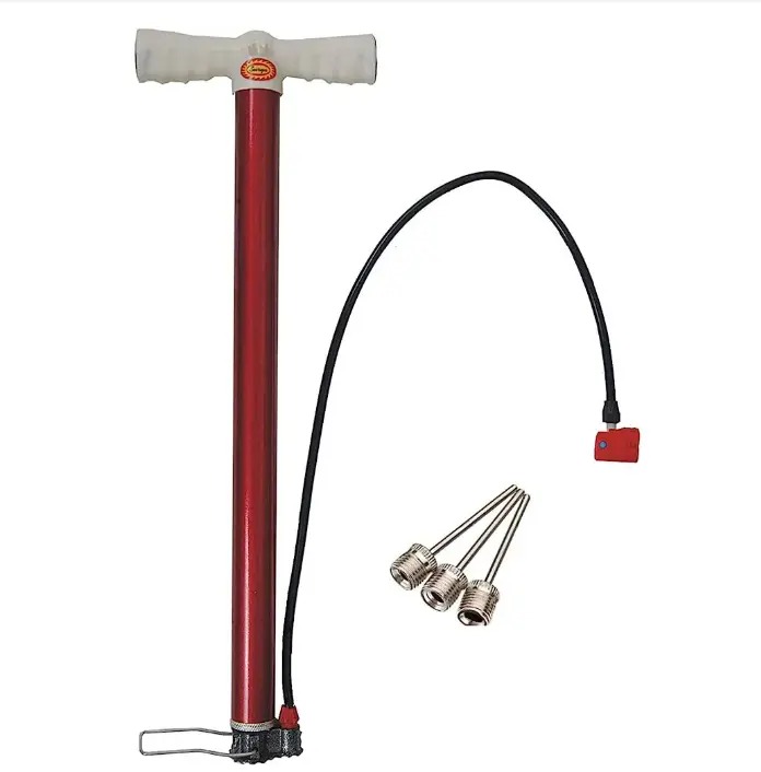 Multipurpose Manual Air Pump – Handheld Inflation Pump for Balls, Bikes & Balloons – Portable Sports & Bicycle Pump with Ball Needle, Durable Aluminum Alloy for Outdoor & Family Use