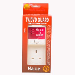 Maze Fridge Guard + TV Guard Surge Protectors 13A (Pack of 2) - Low Voltage Protection, Spike/Surge Protection, High Voltage Disconnect 230VAC