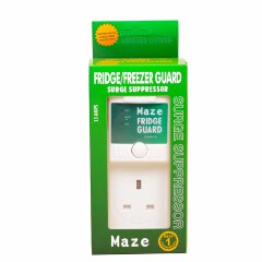 Maze Fridge Guard + TV Guard Surge Protectors 13A (Pack of 2) - Low Voltage Protection, Spike/Surge Protection, High Voltage Disconnect 230VAC