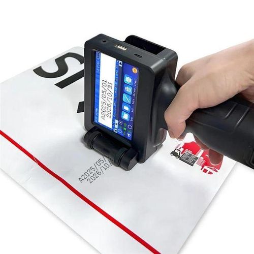 Handheld Inkjet Printer Gun Small Portable with HD LED 4.3inch Touch Screen With 0/1/2pcs Cartridge 12.7mm for QR Code Barcode