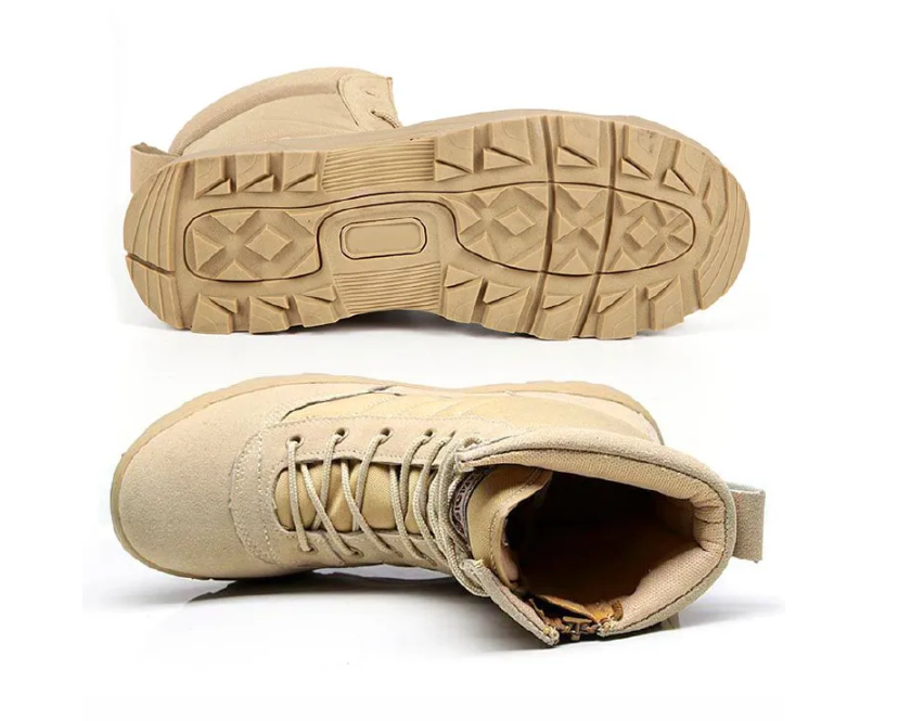 FuXing Men's Shoes Boots Ankle Bootie Jungle Boots, Hiking Boots, Desert Boots, Combat Boots, Tactical Boots, High Top Short Boots Military shoe，Good Quality Jungle Boots