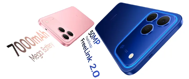 NEW ARRIVALS BRAND NEW Tecno Spark 50 128GB ROM+ 8(4+4)GB RAM 6.78" SCREEN 120Hz Refresh rate Camera 50MP Main Camera +8MP SELFIE 18W Super Charging 6700mAh battery Android 16 Phone