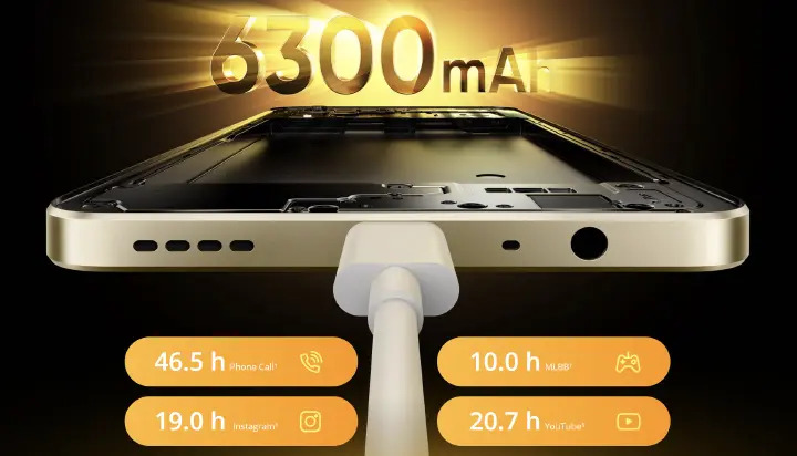 [Limited Offer] New Arrival Realme Note 70 128GB+4GB 6.74'' 90Hz 6300mAh Massive Battery 7.94mm Ultra Slim 13MP AI Cam IP54 Waterproof Android 15 Type-C 4G Dual-SIM Smart Phones