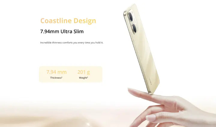 [Limited Offer] New Arrival Realme Note 70 128GB+4GB 6.74'' 90Hz 6300mAh Massive Battery 7.94mm Ultra Slim 13MP AI Cam IP54 Waterproof Android 15 Type-C 4G Dual-SIM Smart Phones
