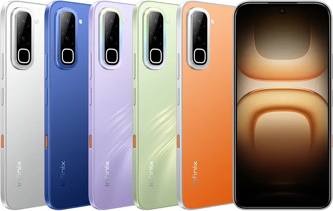 Infinix Hot 70 8(4+4)GB RAM+128GB 6.78'' 120Hz 4G Slim Phone Dual SIM 6000mAh 45W Fast Charging 50MP Camera Side Fingerprint Lock IP64 Gyroscope G100 Ultimate One-Tap AI Smart Phones