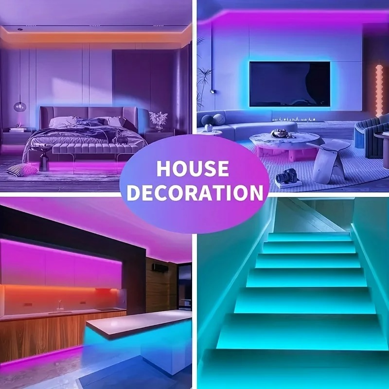 LED Room Lights Color RGB Tpae LED Strip Bedroom Decoration LED 2835 5m 10m TV LED Backlight for Christmas