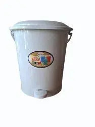Small Kenpoly Pedal Bin No3 – 6 Litres Compact Hands-Free Dustbin with Foot Pedal, Durable Plastic Waste Bin for Home, Office, Kitchen & Bathroom Use