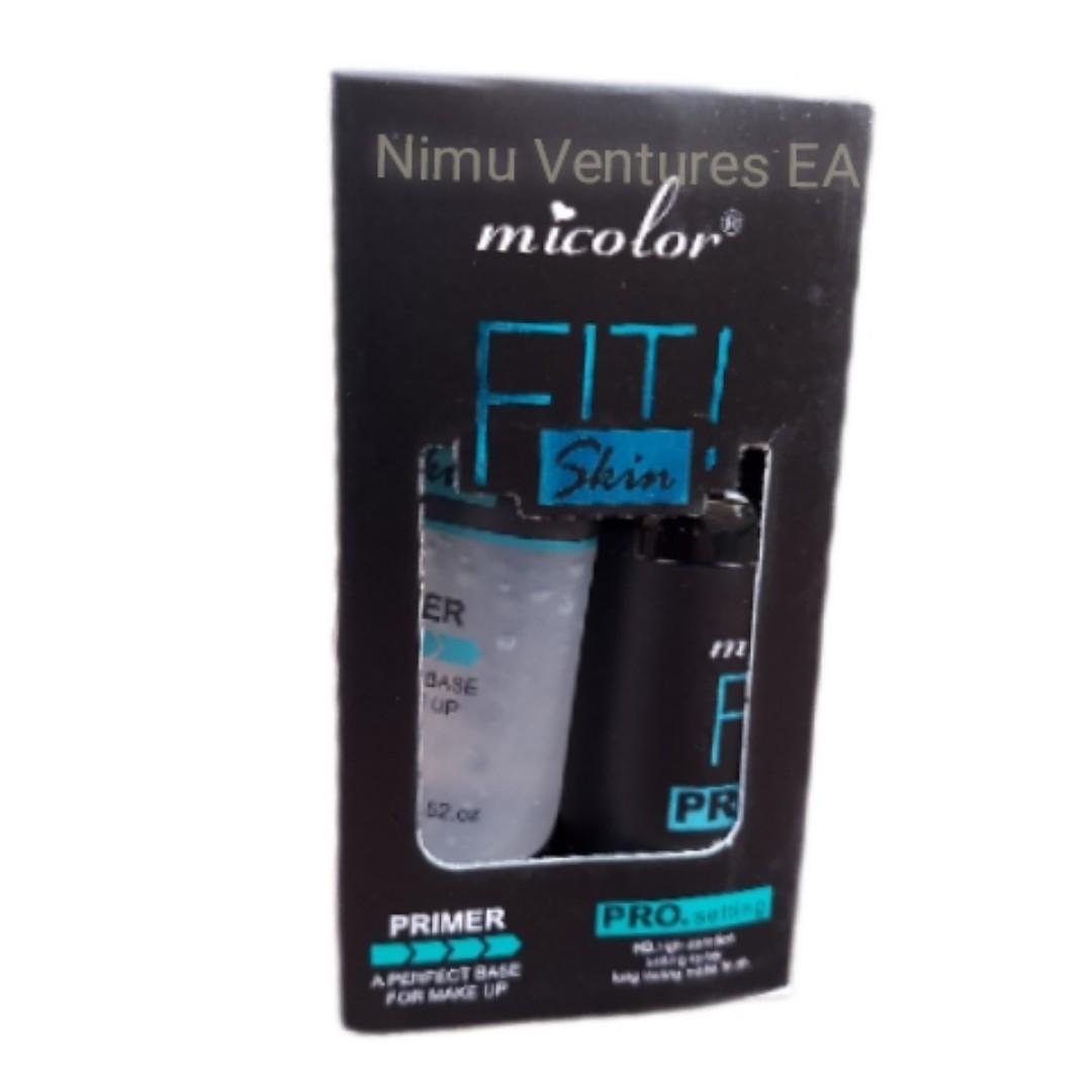 2 In 1 Micolor Fit Skin Primer + Pro. Setting Spray Fixer HD High Definition long lasting Matte finish base Fit for Makeup view 4