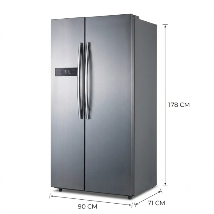 RAMTONS 527 LITERS SIDE BY SIDE DOOR LED NO FROST FRIDGE- RF/265