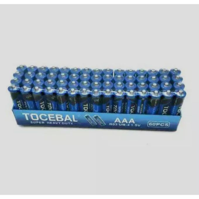 Tocebal Heavy Duty  Batteries, Pack of 60