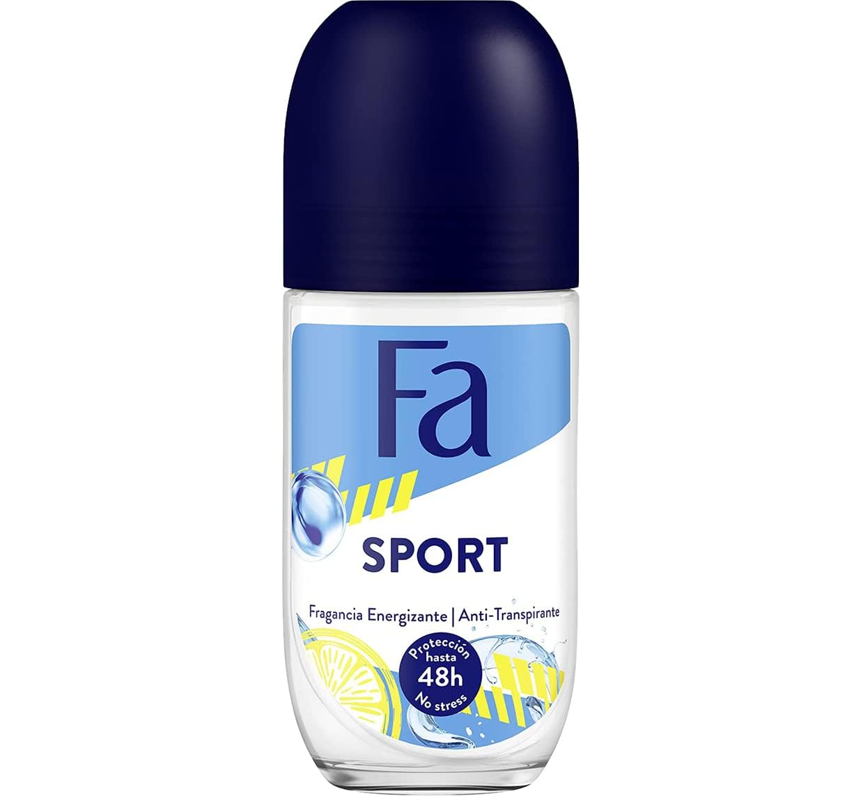 FA Sport Antiperspirant Roll-On 50ml Citrus Green Scent – Long Lasting Sweat & Odor Protection, Fresh Deodorant for Men & Women, Underarm Roll On for Sports & Daily Use