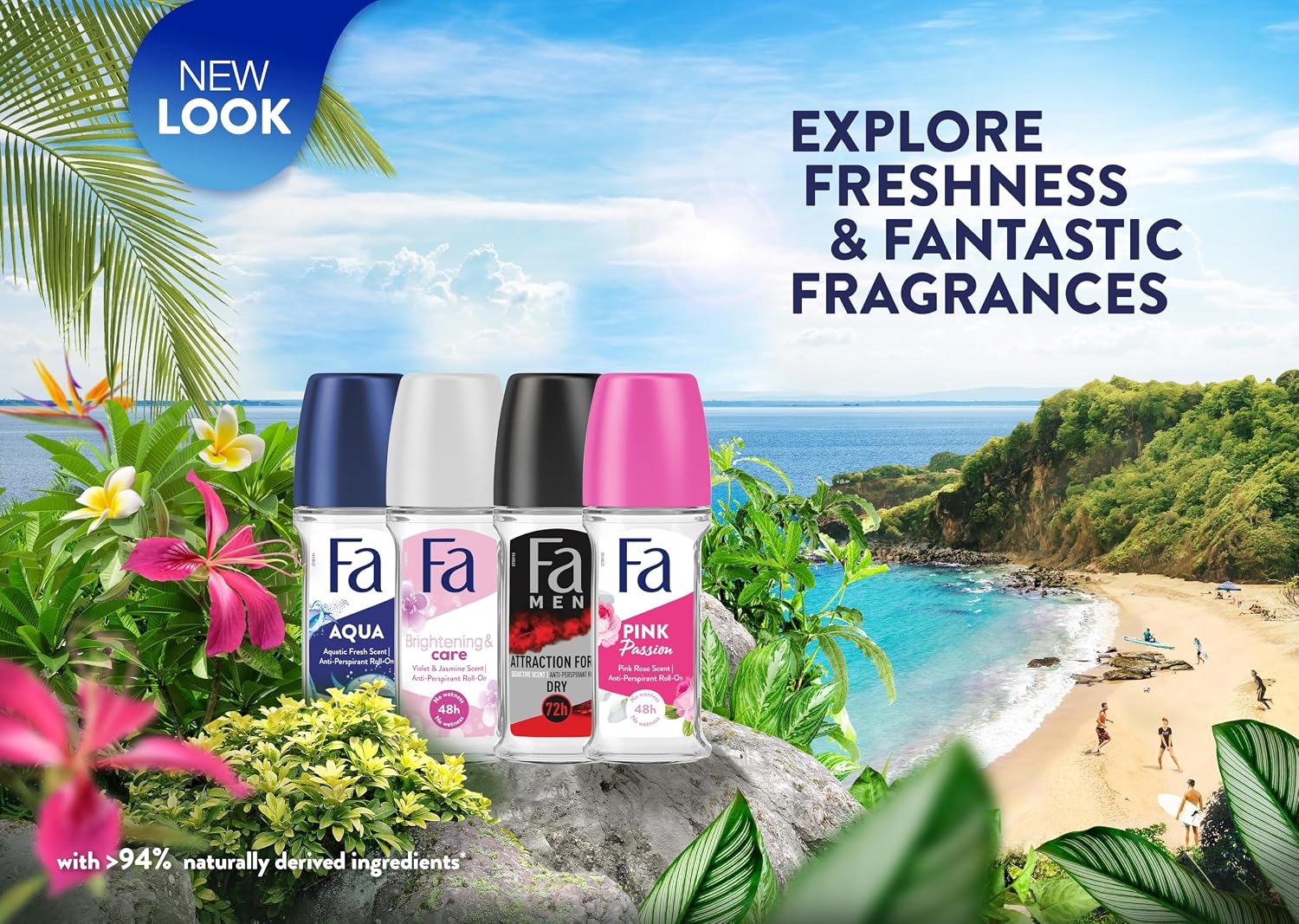 FA Pink Passion Antiperspirant Roll-On 50ml

Stay fresh and confident throughout the day with FA Pink Passion Antiperspirant Roll-On. Designed to provide up to 48 hours of effective sweat and odor pro
