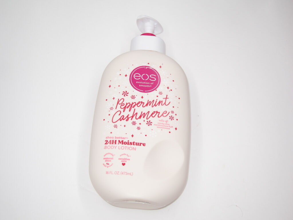 EOS Peppermint Cashmere Extreme Glowing Body Lotion 473ml – Moisturizing Body Cream with Peppermint Scent, Hydrating Lotion for Soft Smooth Glowing-Looking Skin, Daily Body Care