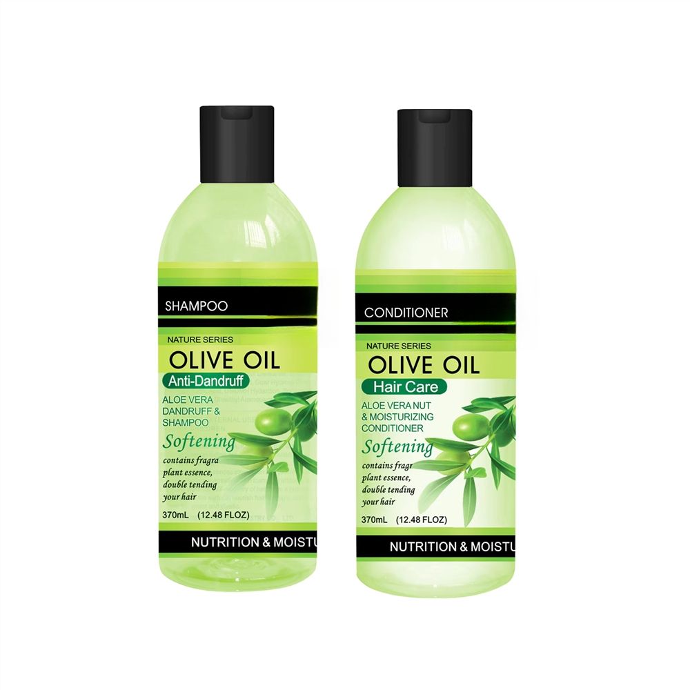 2 Packs Roushun Aloe Vera Anti-Dandruff Cleansing Shampoo 370ml Moisturizing Nourish Scalp Hair Care Deep Clean Hydration Soothing Aloe Extract Reduce Flakes Soft Smooth Hair For All Hair Types