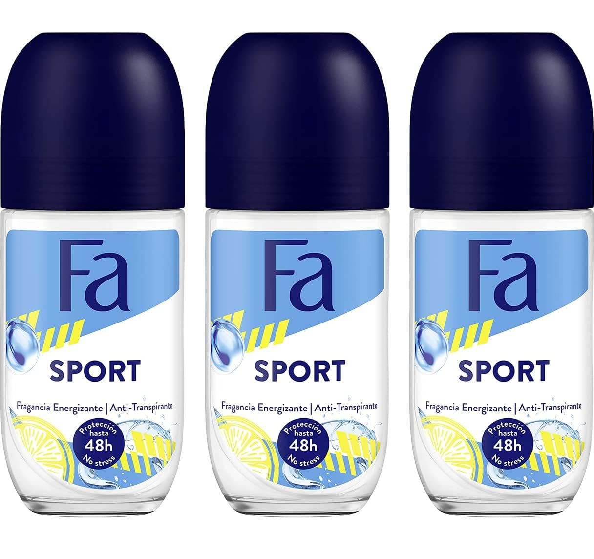 FA Sport Antiperspirant Roll-On 50ml Citrus Green Scent – Long Lasting Sweat & Odor Protection, Fresh Deodorant for Men & Women, Underarm Roll On for Sports & Daily Use