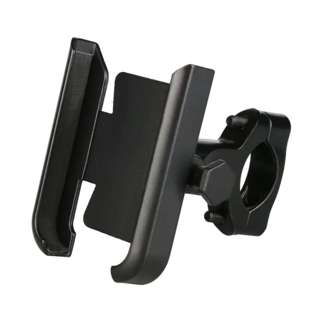 Rotating Metallic Smart Phone Holder Mount Motorbike Bike Aluminum Motorcycle EBike Scooter Smartphones 4–7 Inch Cycling Accessories Bicycle BLACK Trolley Baby Stroller MTB GPS Speedometer Tracker