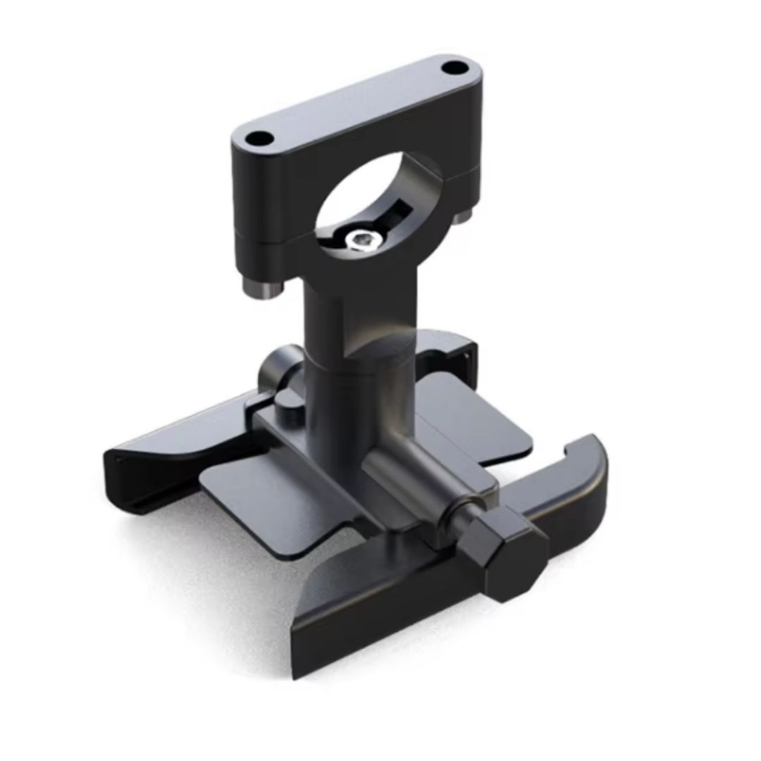Aluminum Alloy Motorcycle Bicycle Phone Holder Mount Bike Motorbike Rotating Metal E-Bike Scooter Smartphones Cycling Accessories BLACK Durable Anti-Corrosion for 4-7 Inch Smart Phones Metallic