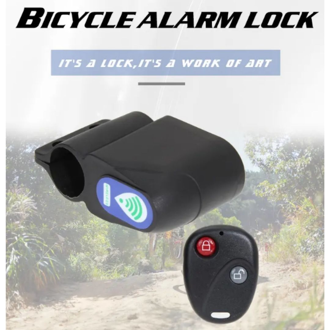 Wireless Bike Alarm 110dB Anti-Theft Vibration Sensor with Remote Control Bicycle Cycling Accessories Siren Lock Smart Foot Scooter Parking Security Guard Device Cool Gadget Waterproof E Bike