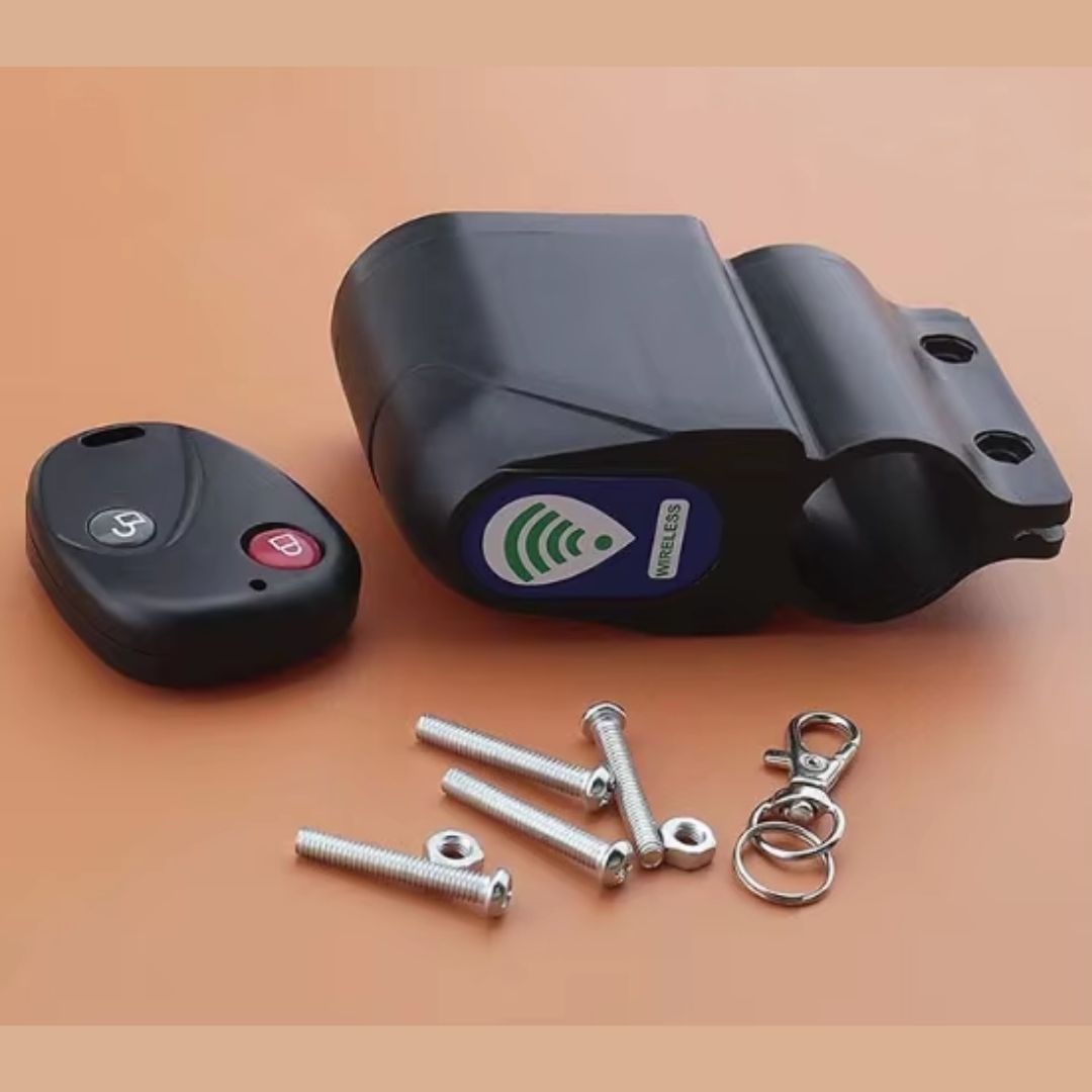 Theft Protection Wireless Bike Alarm Bicycle Cycling Accessories Smart Siren Lock Remote Control Kick Scooter Stroller Parking Anti Theft Security Keyless Shock Vibration SOS Waterproof E-Bike