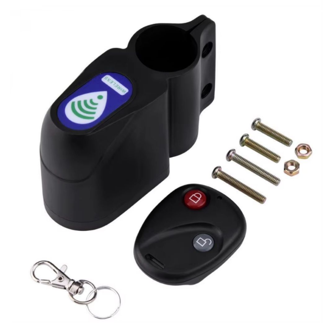 Wireless Bike Alarm 110dB Anti-Theft Vibration Sensor with Remote Control Bicycle Cycling Accessories Siren Lock Smart Foot Scooter Parking Security Guard Device Cool Gadget Waterproof E Bike