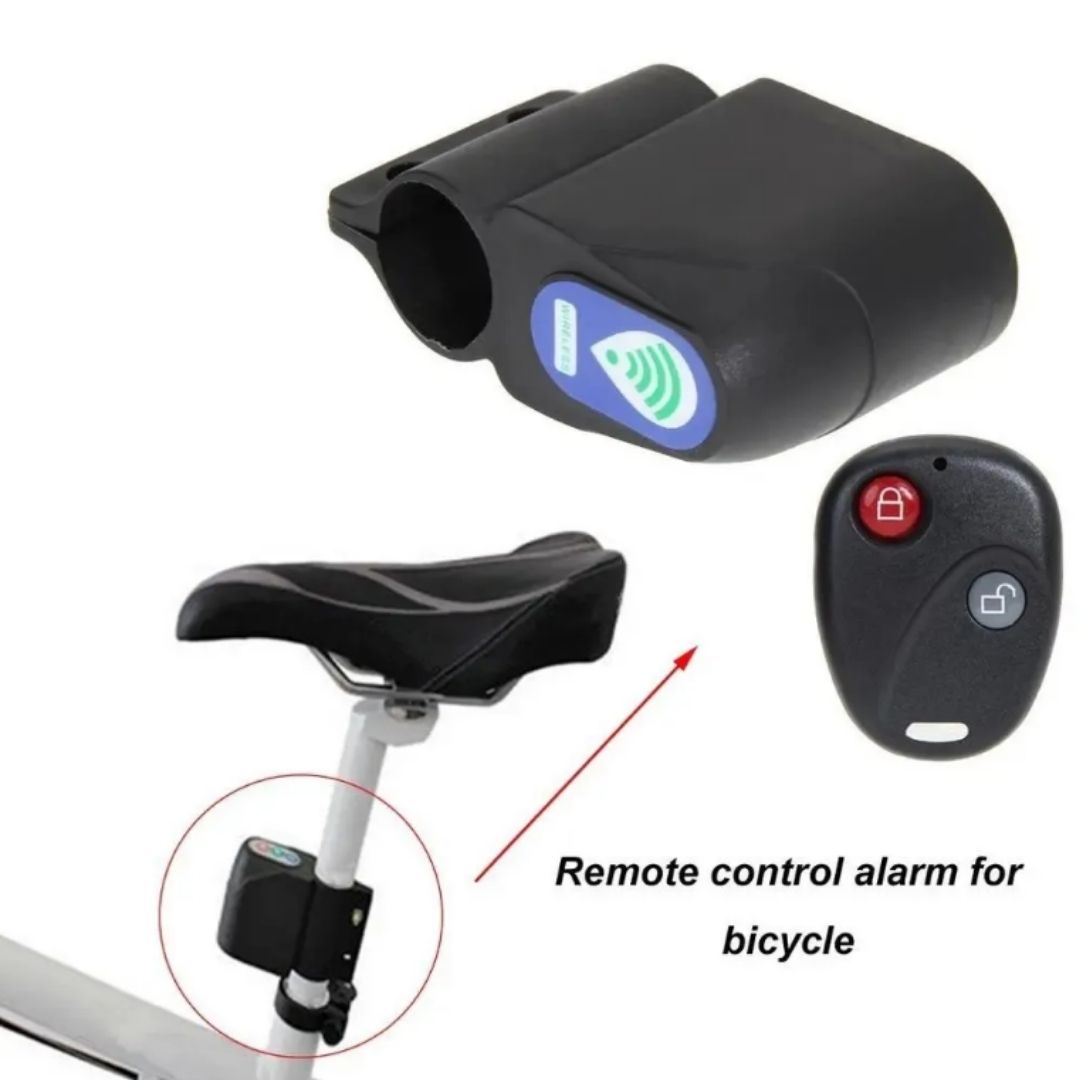 Intelligent Bike Alarm 110 dB Wireless Anti-Theft Security System with Remote Control for Bicycles E-Bikes & Scooters Bicycle Cycling Accessory Siren Lock Smart Security SOS Waterproof MTB Device