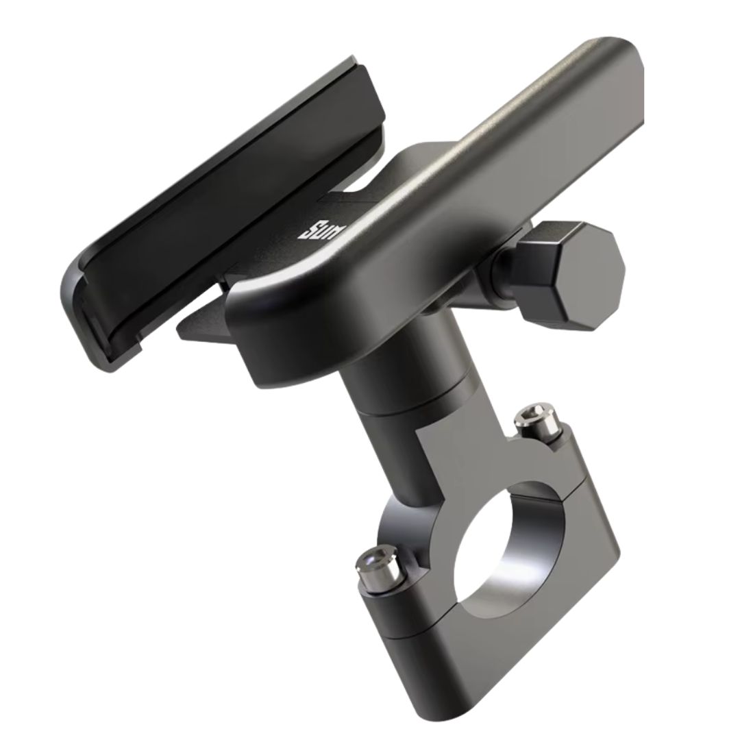 Aluminum Alloy Motorcycle Bicycle Phone Holder Mount Bike Motorbike Rotating Metal E-Bike Scooter Smartphones Cycling Accessories BLACK Durable Anti-Corrosion for 4-7 Inch Smart Phones Metallic