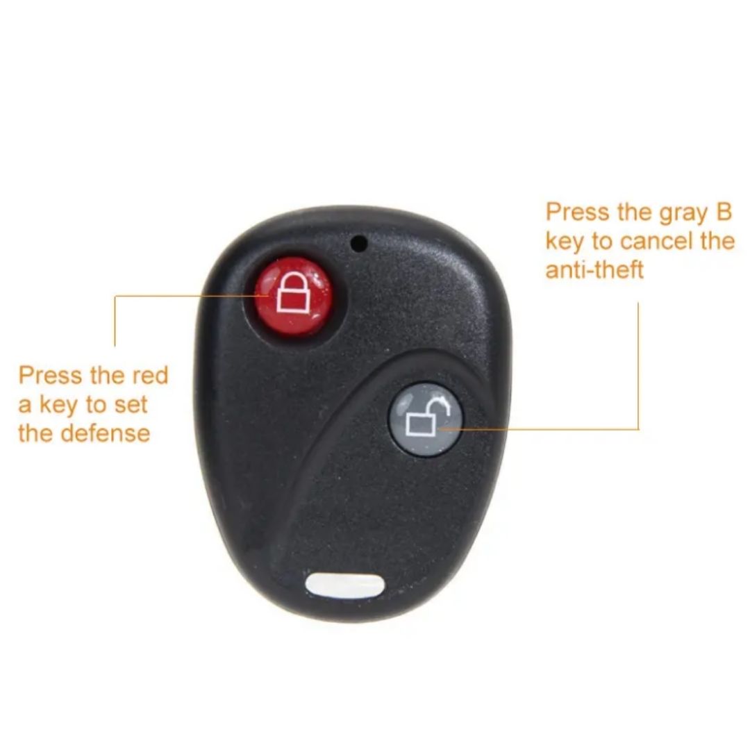 Theft Protection Wireless Bike Alarm Bicycle Cycling Accessories Smart Siren Lock Remote Control Kick Scooter Stroller Parking Anti Theft Security Keyless Shock Vibration SOS Waterproof E-Bike