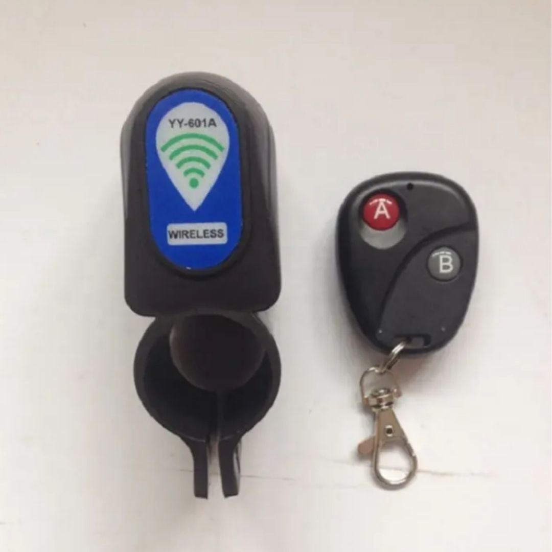 Theft Protection Wireless Bike Alarm Bicycle Cycling Accessories Smart Siren Lock Remote Control Kick Scooter Stroller Parking Anti Theft Security Keyless Shock Vibration SOS Waterproof E-Bike