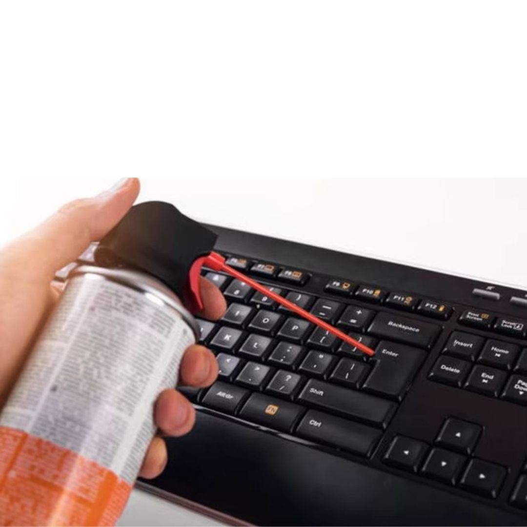 GIGA 630 Precision Electronic Cleaning Air Duster 450ml Compressed Gas Spray for Computers Cameras Keyboards & Motherboards Eco-Friendly Anti-Dust Blower with Extension Nozzle Agent CPU