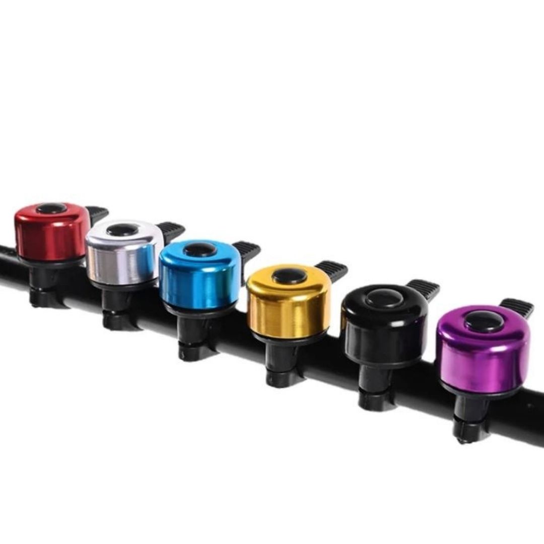 Aluminum Alloy Bicycle Bell Loud Crisp Sound Horn for Bike E-Bike Scooter & Wheelchair Waterproof Mini Handlebar Bell for Mountain & Road Cycling Lightweight Safety Accessory for Adults & Kids
