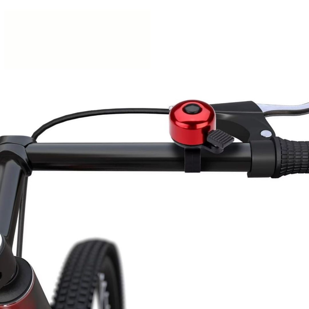 RED Metallic Bicycle Bell Loud Aluminum Handlebar Bike Horn for Kids & Adults Waterproof Mini Safety Ring for MTB E-Bike & Scooters Metal Cycling Accessory Mini Small Gadgets Siren SHIMANO SPEAR PART