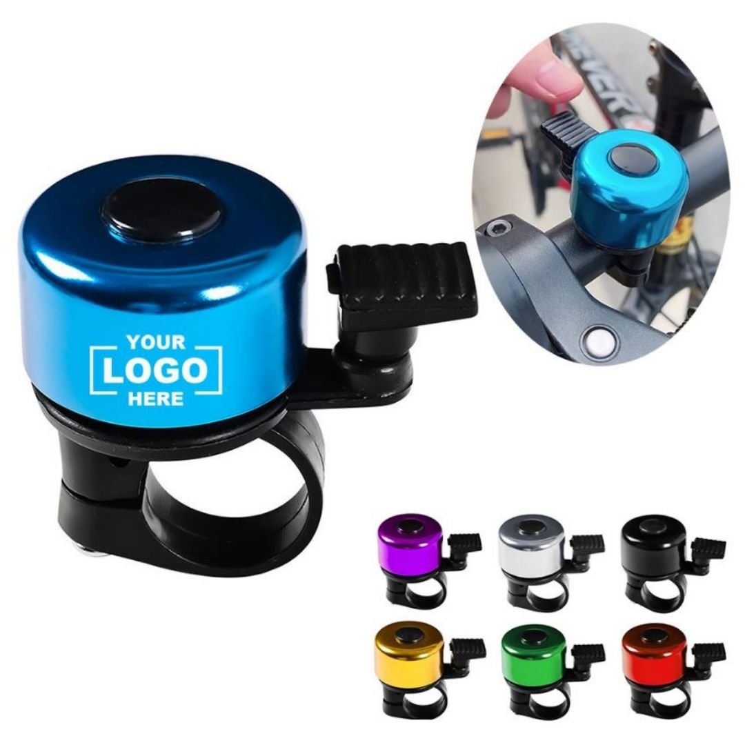 Metallic Aluminum Alloy Bicycle Bell Loud Crisp & Durable Handlebar Horn for Cycling Safety Bike Metal Accessories Mini Small Gadget Crisp Sound Warning Siren Ring Lightweight MTB