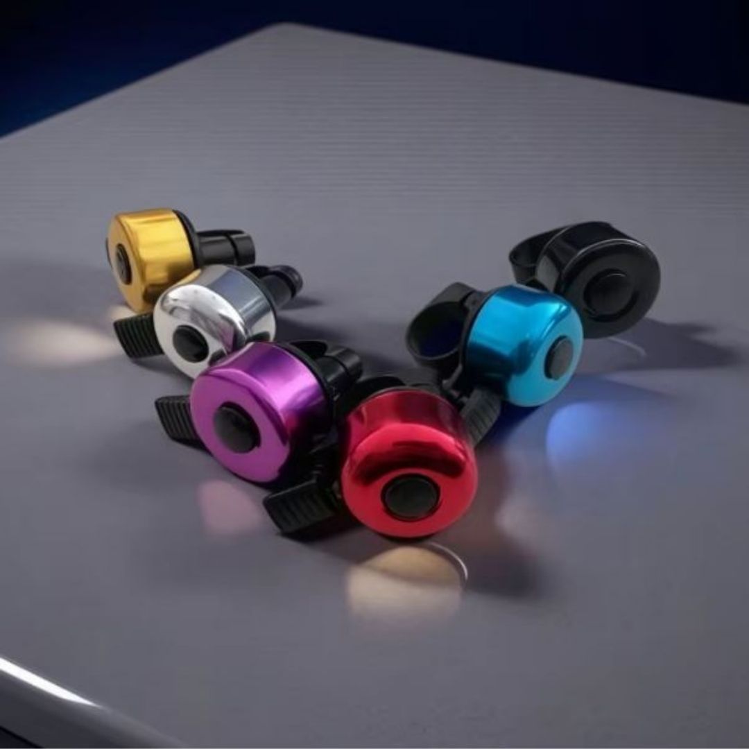 Metallic Bicycle Bell Loud Aluminum Handlebar Bike Horn for Kids & Adults Waterproof Mini Safety Ring for MTB E-Bike & Scooters Metal Cycling Accessory Mini Small Gadgets Siren