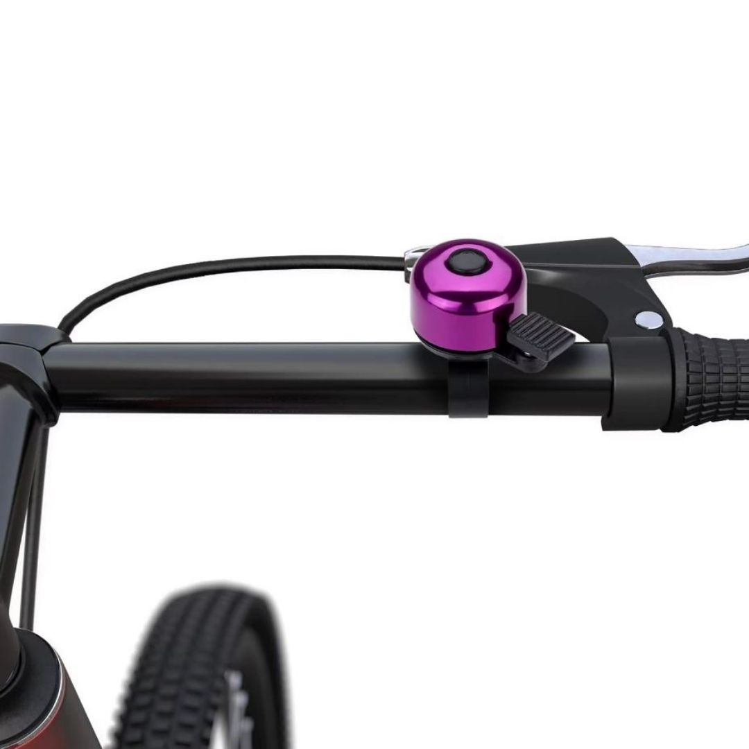 PURPLE Metallic Aluminum Alloy Bicycle Bell Loud Crisp & Durable Handlebar Horn for Cycling Safety Bike Metal Accessories Mini Small Gadget Crisp Sound Warning Siren Ring Lightweight MTB ROYAL BIANT