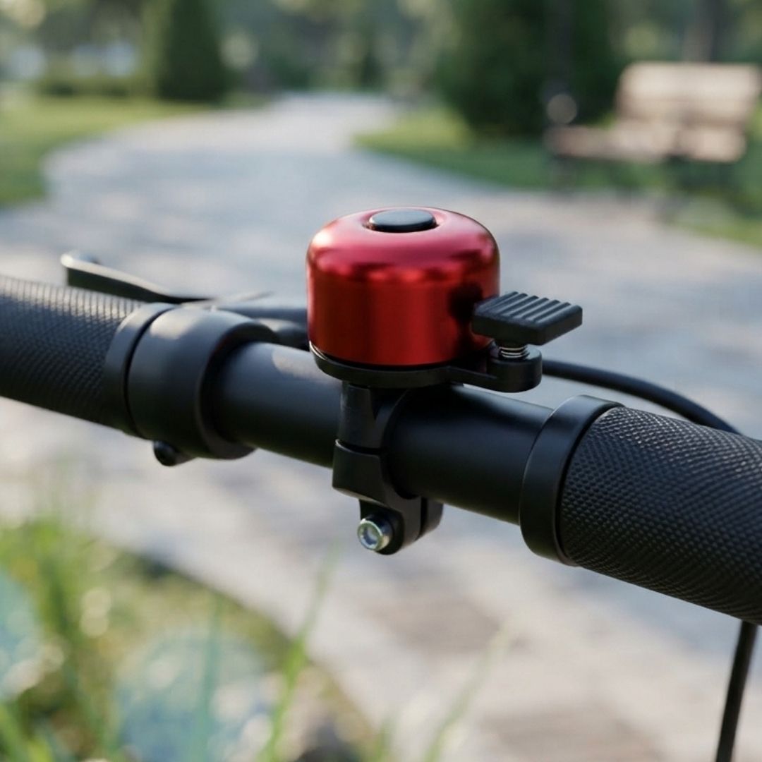 RED Metallic Bicycle Bell Loud Aluminum Handlebar Bike Horn for Kids & Adults Waterproof Mini Safety Ring for MTB E-Bike & Scooters Metal Cycling Accessory Mini Small Gadgets Siren SHIMANO SPEAR PART