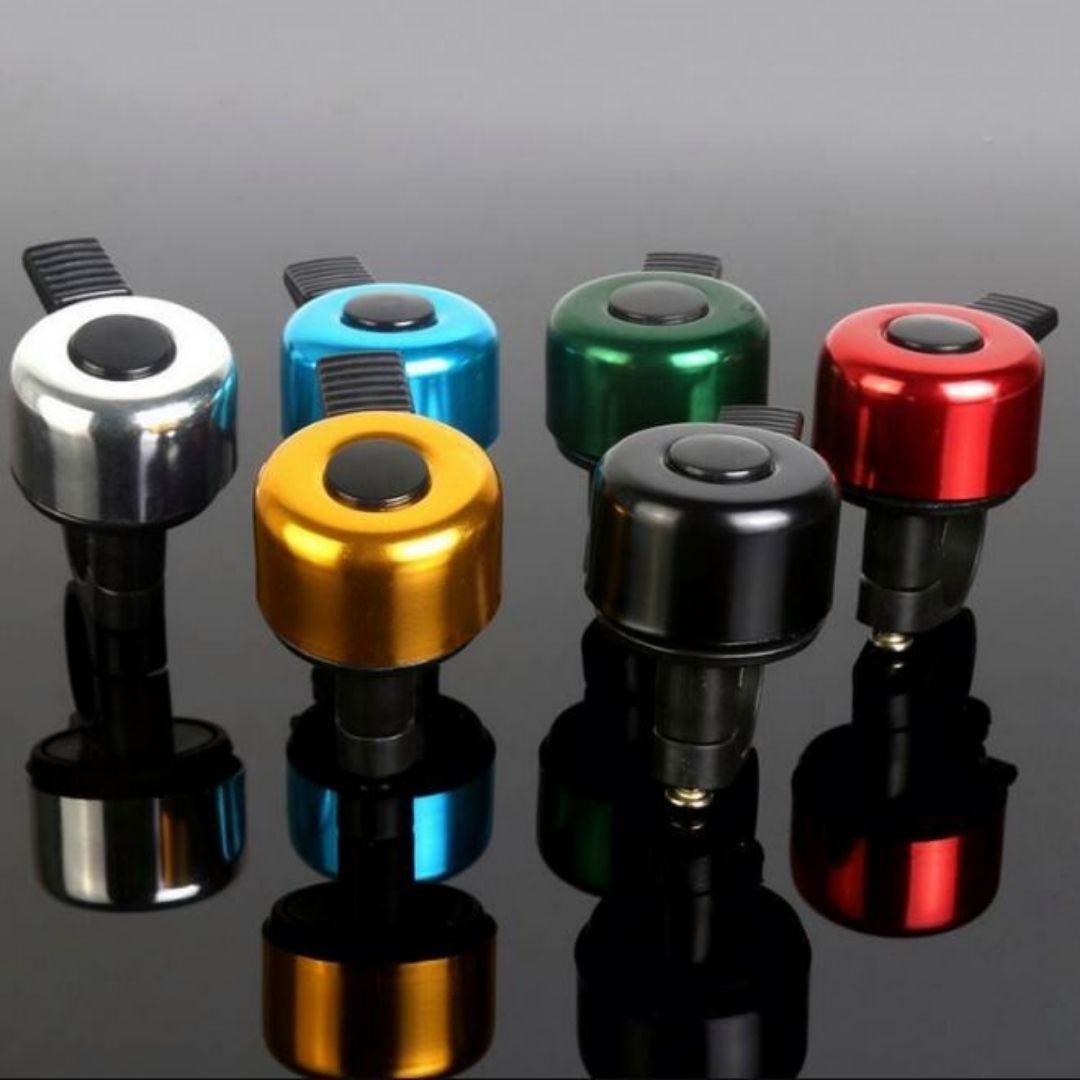 Aluminum Alloy Bicycle Bell Loud Crisp Sound Horn for Bike E-Bike Scooter & Wheelchair Waterproof Mini Handlebar Bell for Mountain & Road Cycling Lightweight Safety Accessory for Adults & Kids