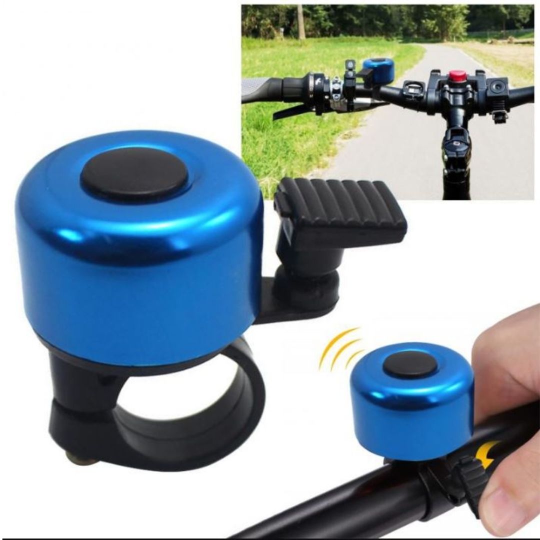PURPLE Aluminum Alloy Bicycle Bell Loud Handlebar Horn Waterproof Mini Bike Safety Ring for MTB Road Bike E-Bike Scooter & Wheelchair Metal Cycling Accessory Warning Ring Durable Thumb Press