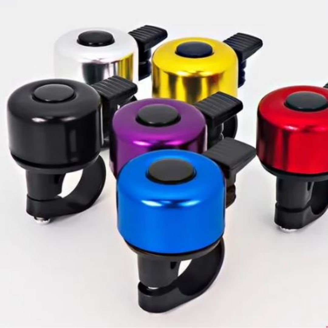 Aluminum Alloy Bicycle Bell Loud Crisp Sound Horn for Bike E-Bike Scooter & Wheelchair Waterproof Mini Handlebar Bell for Mountain & Road Cycling Lightweight Safety Accessory for Adults & Kids
