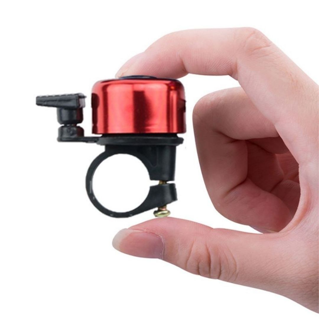 RED Metallic Bicycle Bell Loud Aluminum Handlebar Bike Horn for Kids & Adults Waterproof Mini Safety Ring for MTB E-Bike & Scooters Metal Cycling Accessory Mini Small Gadgets Siren SHIMANO SPEAR PART