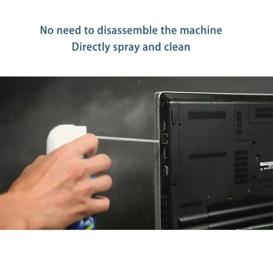GIGA 630 Precision Electronic Cleaning Air Duster 450ml Compressed Gas Spray for Computers Cameras Keyboards & Motherboards Eco-Friendly Anti-Dust Blower with Extension Nozzle Agent CPU