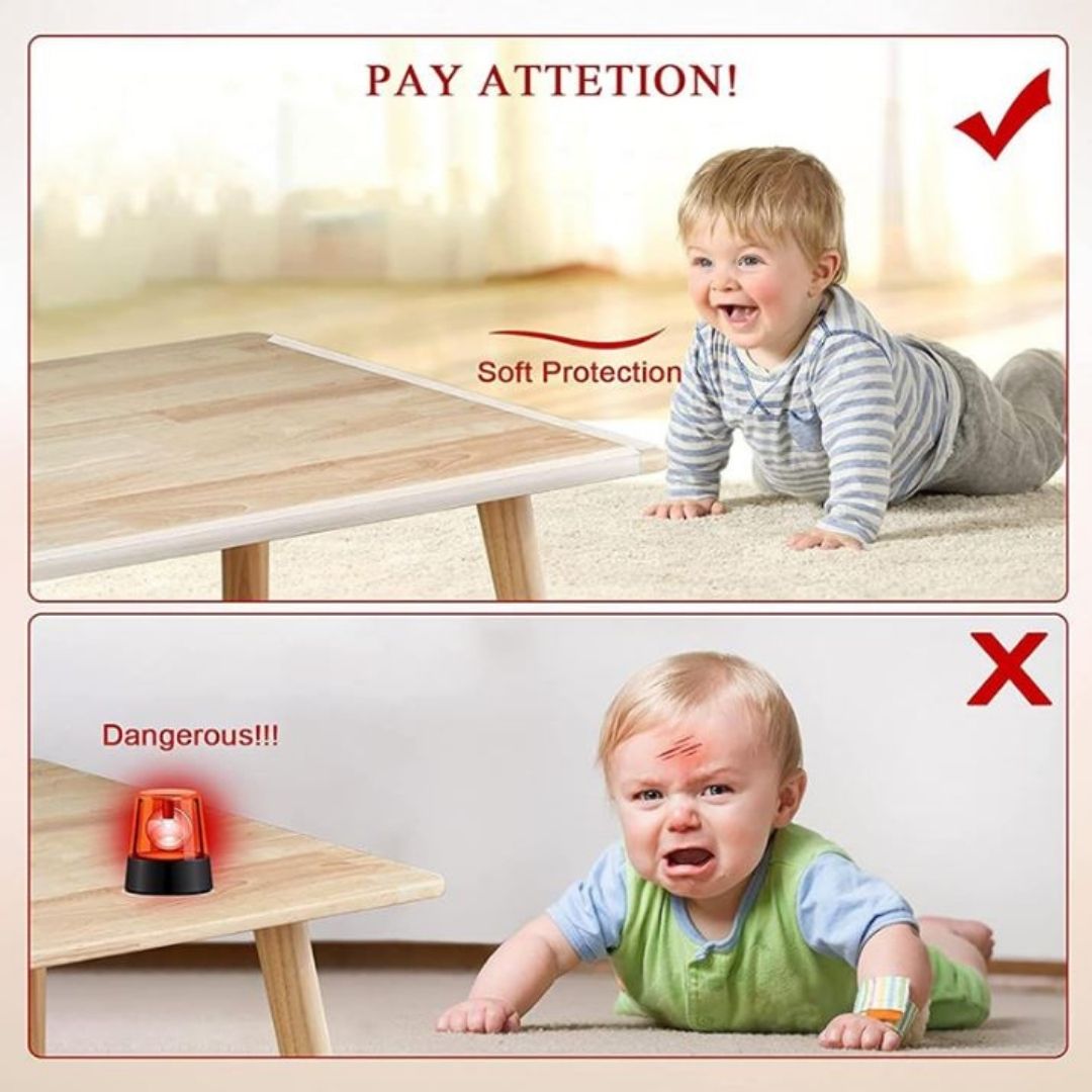 T-Shape Transparent Baby Corner Protectors – 3-Sided Silicone Furniture Edge Guards with Strong Adhesive Clear Anti-Collision Bumpers for Tables Desks & Cabinets (4/8/12/16 PCS) Safety Cushion Gift