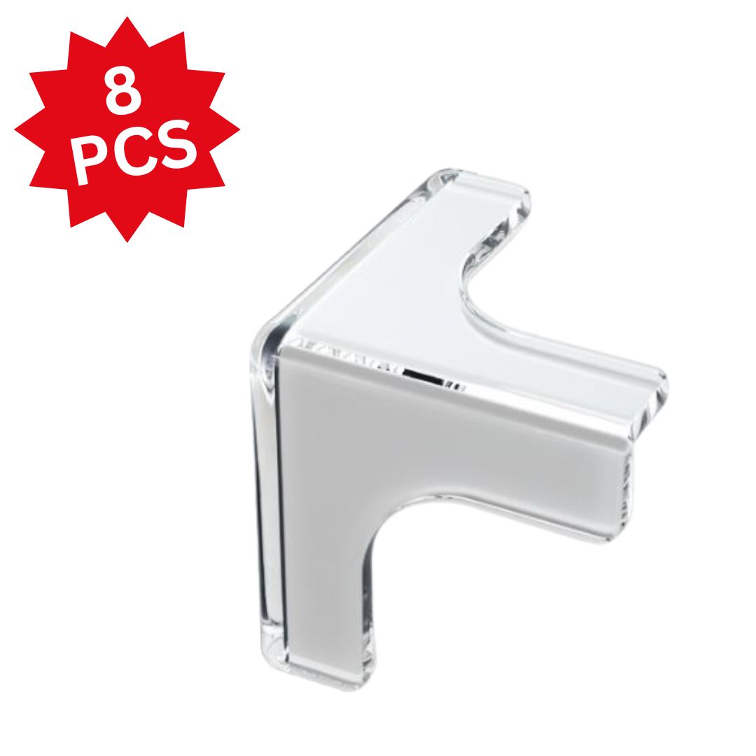 T Shaped Transparent Baby Safety Corner Guards - Three-Sided Soft Silicone Edge & Corner Protectors (4/8/12/16 Pack) Adhesion Babies Proofing Furniture Bumping for Kids Sharp Anti-Collision Shower