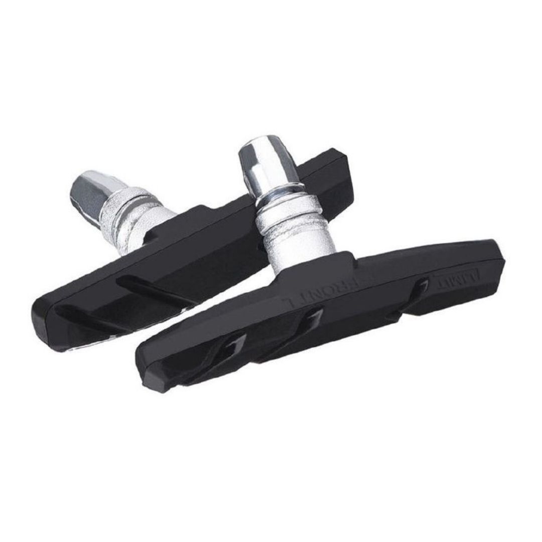 Universal V-Brake Bicycle Rim Brake Pads – Anti-Slip Rubber Brake Shoes for Road Bike MTB & BMX Bikes Compatible with Shimano SRAM and other V-brake systems Caliper Single Variable Speed High Grip