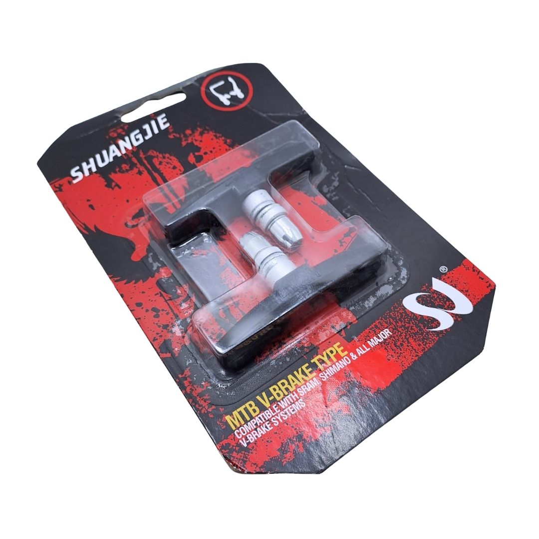 High-Performance Bicycle Rim V-Brake Pads Anti-Slip & Wear-Resistant for Variable Speed Bikes Universal Shoes Rubber Caliper Friction Wheel Anti-slip Wear Resistance Cycling Parts Mountain Bike MTB