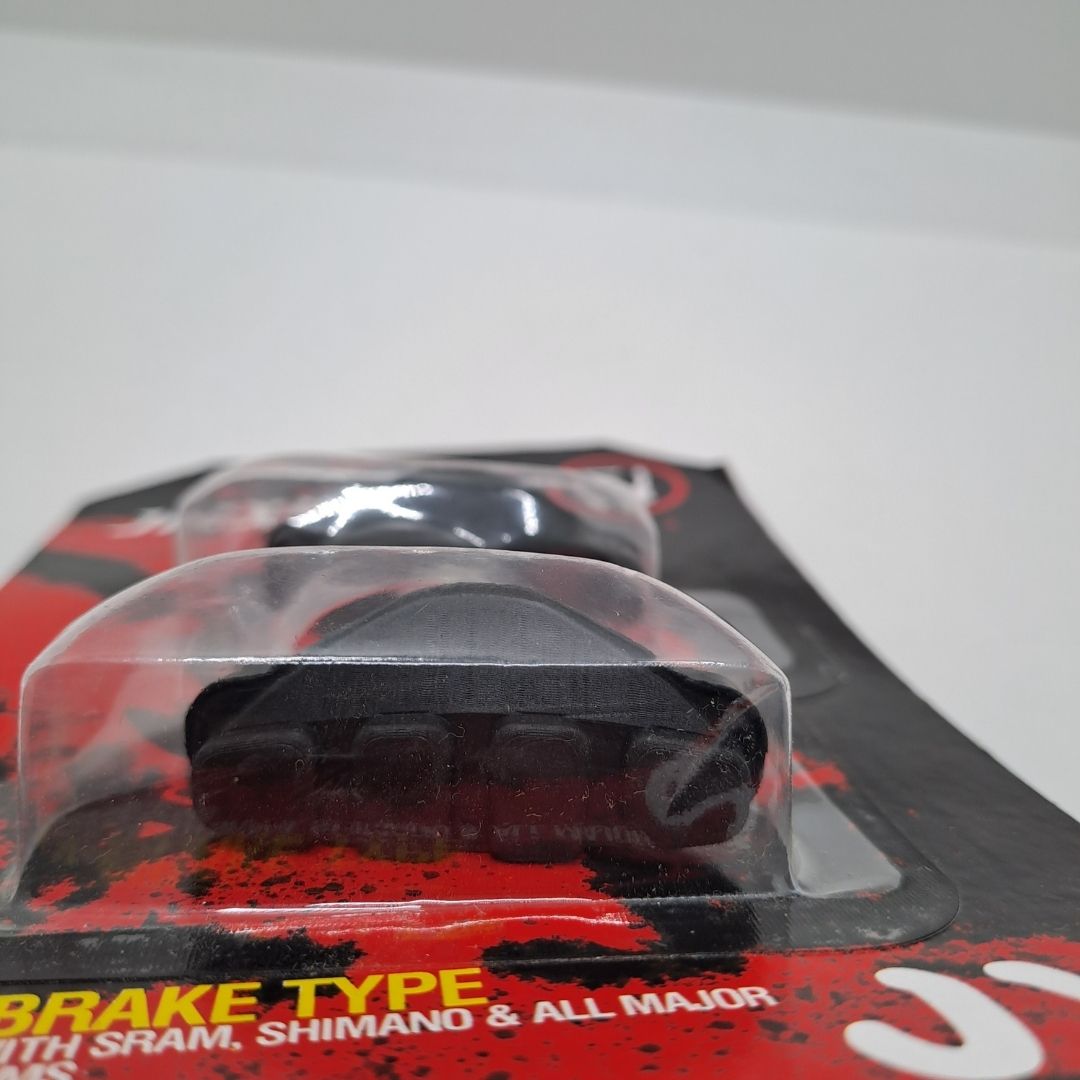 Universal V-Brake Bicycle Rim Brake Pads High-Performance Anti-Slip Rim Shoes Rubber Caliper for Single Speed Friction Wheel Anti-slip Anti-skid Wear Resistant Cycling Accessories Road Bike Black